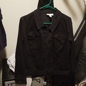 Womans black denium jacket
